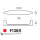 Ручка скоба модерн COLOMBO DESIGN F138E-CM матовый хром 128 мм