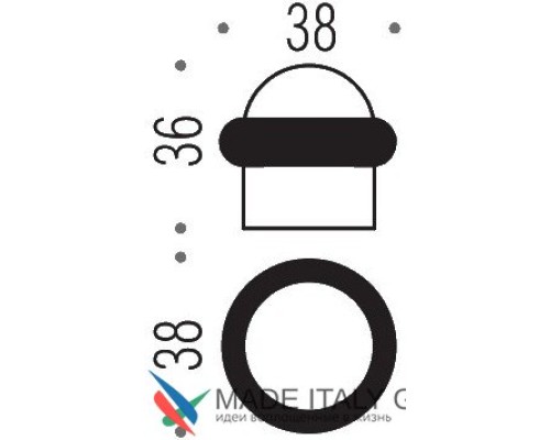 Упор дверной напольный COLOMBO CD112-CM матовый хром Упор дверной напольный COLOMBO CD112-CM матовый хром