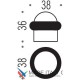 Упор дверной напольный COLOMBO CD112-CM матовый хром