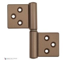 143BV032D_T Петля накладная без врезки ALDEGHI 32x35 коричневая бронза ЛЕВАЯ
