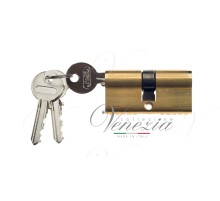 Цилиндровый механизм ключ-ключ Venezia 30/10/30 полированная латунь