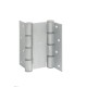 CODE 87 CM 155-30 Дверная петля барная пружинная двусторонняя ALDEGHI 155x30 матовый хром