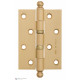 Дверная петля универсальная с круглым колпачком Fratelli Cattini CR102 102x75x3 SB матовое золото