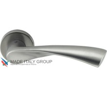 Дверная ручка на круглом основании COLOMBO Flessa CB51RSB-NI матовый никель