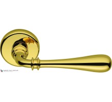 Дверная ручка на круглом основании COLOMBO Ida ID31RSB-OL полированная латунь