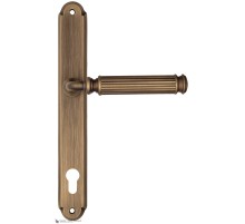 Дверная ручка на планке Fratelli Cattini ENCIA CYL PL01-BY матовая бронза