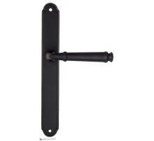Дверная ручка на планке Fratelli Cattini FARFALLA PL01-NM матовый черный