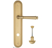 Дверная ручка на планке Fratelli Cattini FARFALLA WC-2 PL288-BS матовая латунь