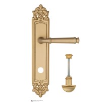 Дверная ручка на планке Fratelli Cattini FARFALLA WC-2 PL96-BS матовая латунь