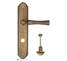 Дверная ручка на планке Fratelli Cattini FOGGIA WC-2 PL257-BY матовая бронза