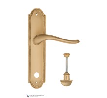 Дверная ручка на планке Fratelli Cattini LAVERA WC-2 PL248-BS матовая латунь