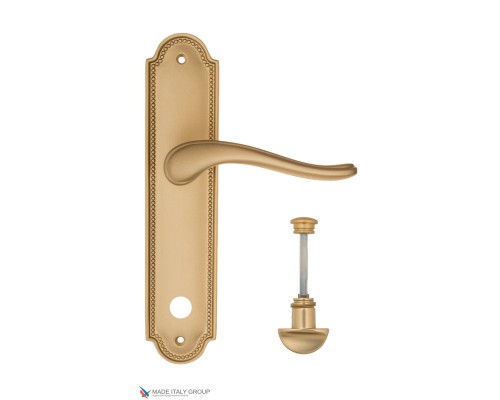 Дверная ручка на планке Fratelli Cattini LAVERA WC-2 PL248-BS матовая латунь Дверная ручка на планке Fratelli Cattini LAVERA WC-2 PL248-BS матовая латунь