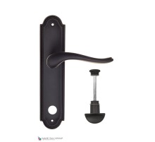 Дверная ручка на планке Fratelli Cattini LAVERA WC-2 PL248-NM матовый черный