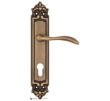 Дверная ручка на планке Fratelli Cattini LUCCIA CYL PL96-BY матовая бронза Дверная ручка на планке Fratelli Cattini LUCCIA CYL PL96-BY матовая бронза