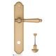 Дверная ручка на планке Fratelli Cattini MARANI WC-2 PL257-BS матовая латунь