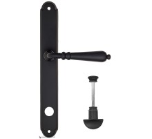 Дверная ручка на планке Fratelli Cattini NAPOLI WC-2 PL01-NM матовый черный