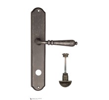 Дверная ручка на планке Fratelli Cattini NAPOLI WC-2 PL02-IA античное серебро