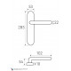 Дверная ручка на планке Fratelli Cattini NAPOLI WC-2 PL288-BY матовая бронза
