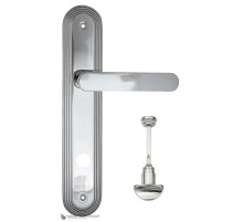Дверная ручка на планке Fratelli Cattini PIPPA WC-2 PL288-CR полированный хром