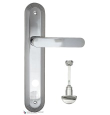 Дверная ручка на планке Fratelli Cattini PIPPA WC-2 PL288-CR полированный хром