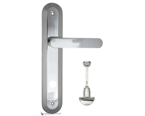 Дверная ручка на планке Fratelli Cattini PIPPA WC-2 PL288-CR полированный хром