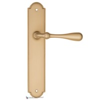 Дверная ручка на планке Fratelli Cattini RETRO PL257-BS матовая латунь