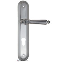 Дверная ручка на планке Fratelli Cattini TORCELLO CYL PL288-CR полированный хром