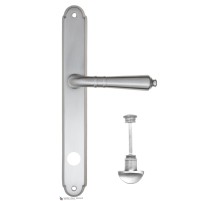 Дверная ручка на планке Fratelli Cattini TOSCANA WC-2 PL01-CS матовый хром
