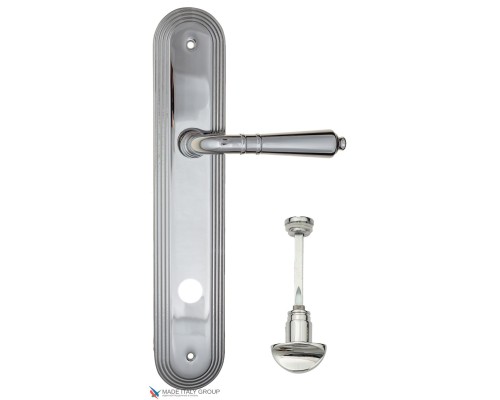 Дверная ручка на планке Fratelli Cattini TOSCANA WC-2 PL288-CR полированный хром Дверная ручка на планке Fratelli Cattini TOSCANA WC-2 PL288-CR полированный хром