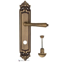 Дверная ручка на планке Fratelli Cattini TOSCANA WC-2 PL96-BY матовая бронза