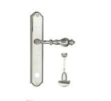 Дверная ручка Venezia GIFESTION WC-2 на планке PL02 полированный хром
