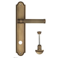 Дверная ручка Venezia IMPERO WC-2 на планке PL98 матовая бронза