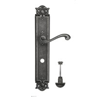 Дверная ручка Venezia VIVALDI WC-2 на планке PL97 античное серебро