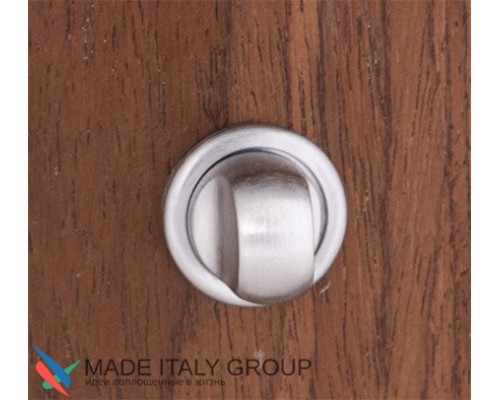 Фиксатор поворотный круглый Venezia Unique WC-30 (серия SLIM) матовый хром