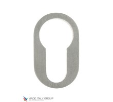 Накладка дверная круглая под цилиндр Venezia Unique CYL-30 (серия SLIM) матовый хром 2 шт.