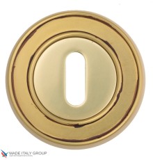 Накладка дверная под ключ буратино Venezia KEY-1 D6 французcкое золото + коричневый (2шт.)