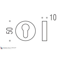 Накладка под цилиндр на круглом основании COLOMBO CD43GB-NI матовый никель (2 шт)