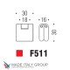 Ручка кнопка модерн COLOMBO DESIGN F511-CM матовый хром