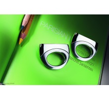 Ручка кнопка модерн COLOMBO DESIGN F524-CR хром / матовый хром