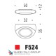 Ручка кнопка модерн COLOMBO DESIGN F524-CR хром / матовый хром
