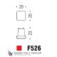 Ручка кнопка модерн COLOMBO DESIGN F526-CM матовый хром