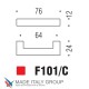 Ручка скоба модерн COLOMBO DESIGN F101C-CM матовый хром 64 мм