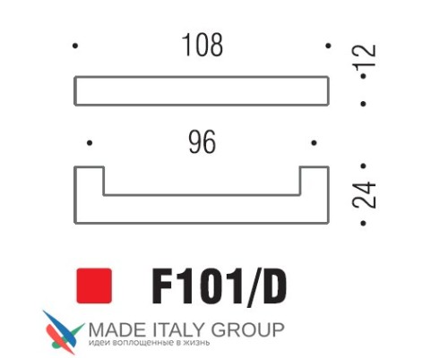 Ручка скоба модерн COLOMBO DESIGN F101D-CR полированный хром 96 мм Ручка скоба модерн COLOMBO DESIGN F101D-CR полированный хром 96 мм