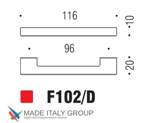 Ручка скоба модерн COLOMBO DESIGN F102D-CM матовый хром 96 мм Ручка скоба модерн COLOMBO DESIGN F102D-CM матовый хром 96 мм