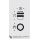 Упор дверной напольный COLOMBO CD412-CM матовый хром