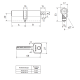 Цилиндровый механизм Apecs N6-90-S/15-NI